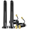 Bingfu Antenna 5G 4G LTE Esterna Tutte le Bande 3dBi SMA TS9 Maschio Base Magnetica Cavo 3M per Router, Hotspot, Modem, Fototrappola, Dispositivi IoT, Casa Intelligente & Uso Veicolo, 2pcs