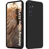 ISOI - Cover per Samsung Galaxy S23 FE, Custodia Morbida in Silicone Liquido, Protezione Completa Antiurto Ultra Sottile per il Corpo - Nero