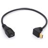 OpenII Cavo da micro USB a tipo C, da USB C maschio angolato di 90 gradi a Micro B femmina, adattatore convertitore OTG per Pro, laptop, dispositivi Android