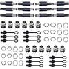 RUNCCI-YUN12 Pcs 2.5mm x 5.5 mm Alimentazione DC Spina Maschio Jack Socket/12 Pcs Kit di Montaggio Pannello DC connettore Femmina Adattatore DIY connettore con 12 Cappucci Impermeabile,