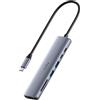 Cudy HUB USB C 7 in 1, adattatore multiporta con HDMI 4K, 1 slot SD, 1 slot TF, 2 USB-A 3.2, 1 USB-C 3.2, 100W PD, compatibile con MacBook, iPhone 15/16, Surface, iPad, UH407