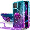Miss Arts Cover per iPhone 11, [Silverback] Custodia Glitter di in TPU con Supporto, Pendenza Colore Diamond Liquido Cover Case per iPhone 11 6.7 - Porpora