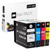 Supply Guy Cartucce per stampante compatibili con Canon PGI-2500XL per MB5150 MB5050 MB5300 MB5350 MB5450 MB5155 MB5455 iB4050 iB4150 (Multipack da 4)