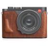 MUZIRI KINOKOO Custodia Leica Q3/Q3 43, Strato superiore in vera pelle Leica Q3/ Q3 43 Custodia protettiva mezza versione Premium -Con apertura inferiore & Maniglia - Marrone
