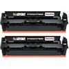 HenceBuy 203X CF540X Toner nero compatibile con 203X CF540X 203A CF540A per M281fdw Toner per Color LaserJet Pro MFP M281fdw M254dw M254nw M281fdn M280nw M281cdw M254dn (2 Schwarz)