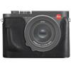 MUZIRI KINOKOO Custodia Leica Q3/Q3 43, Strato superiore in vera pelle Leica Q3/ Q3 43 Custodia protettiva mezza versione Premium -Con apertura inferiore & Maniglia - Nero