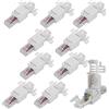 SeKi 10 connettori di rete RJ45 CAT 6 UTP senza attrezzi, adatti per cavi di posa e cavi patch, connettore LAN compatibile con CAT5, CAT7, CAT6a, DSL