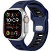CeMiKa Compatibile con Cinturino Apple Watch Ultra 3/Ultra 2/Ultra 49mm 46mm 45mm 44mm 42mm Uomo, 26mm Cinturini Silicone Sport Loop Regolabile di Ricambio per iWatch Serie 11 10 9 8 7 SE 6 5 4 3 2 1