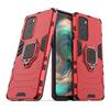 IMIRST OnePlus 9 Pro 5G Custodia, Armor Custodia con 360 Gradi Girevole Anello, Silicone TPU e PC Doppio Strato Bumper Protettiva Cover per OnePlus 9 Pro 5G. HB Red