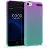 kwmobile Back-Cover compatibile con Apple iPod Touch 6G / 7G (6a e 7a generazione) - custodia prottetiva morbida silicone TPU - 2 colori viola/blu/trasparente
