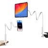 Zykra Supporto per Tablet a Collo di Cigno, 75cm Supporto Regolabile a Collo d'oca, Telefono Letto Regolabile e Flessibile a Collo di Cigno, Porta Tablet da Letto, per 11,5-18cm iPad/cellulare/Phone