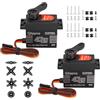 Binghe Digitale Servomotore Binghe 40KG Servo Digitale Metal Servomotore 40KG Servo Motore con Ingranaggi in Metallo per Auto RC 1/10 1/8 Elicottero compatibile con Arduino