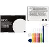 E-yiiviil Batteria di ricambio BR50 BA700, 750 mAh/3,7 V, compatibile con Moto Cellulare Razr V3 V3C V3E V3I PEBL U6 Prolife 300/500 Flip P Mobile, con strumenti