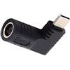 NFHK Presa DC 7,4 x 5,0 mm ingresso su USB-C Type-C angolato 90 gradi adattatore di ricarica per laptop telefono