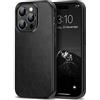 TENDLIN Cover Compatibile con iPhone 14 Pro Max Custodia in Pelle e Silicone Compatibile con iPhone 14 Pro Max (Nero)