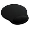 TITANWOLF - Nuovo Tappetino per Mouse Tondo con poggiapolso in Gel - Piacevole al Tocco - Idrorepellente e Lavabile - Gaming Ufficio e casa - Classico - 23 cm - Black Wrist Rest - Offerta Lancio