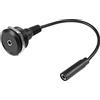 QIANRENON 3,5mm Corto Cavo Audio Adattatore 3,5mm 1/8 TRS Femmina a Femmina Stereo Jack Fissaggio Filettato Rotondo Connettore 3.5mm Cuffie Montaggio Presa, per Collegamento e Estensione Audio Porta