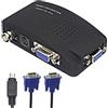 XMSJSIY BNC a vga, Convertitore Video CCTV Camera PC a TV Adattatore BNC Ingresso a vga Uscita Computer Portatile Monitor Converter per DVR Lettore DVD Supporto PAL NTS