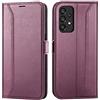 Verco Custodia Verco per telefono cellulare Samsung Galaxy A52, A52s 5G 6,5 pollici di lusso con chiusura a libro per Samsung A52 4G/5G, custodia a libro, borsa, blackberry