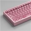 Sumgsn Set di 114 copritasti Sumgsn, profilo Cherry, compatibile con tastiere meccaniche 60%, 65%, 95% con Switch Cherry MX, colore: rosa trasparente