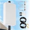 CISSIYOG Antenna 4G LTE 5G da Esterno Mimo Logaritmica 698-2700 | 3300-4000 MHz Guadagno fino 18 dBi compatibile per Router 5G 4G Connettore SMA con TS9 e 2 Cavi a Bassa Perdita da 10M