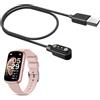 MBROS Compatibile con Cavo USB Compatibile con Smartwatch Sanorum Orologio Intelligente Donna 1.47'' CS5 (Nero)