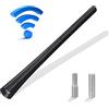 Pwsap Universale Antenna Auto Radio sul Tetto 18cm - Antenna di Ricambio per Asta con Forte Funzione di Ricezione FM/AM/DAB - Viti M5 M6 Incluse