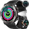 Baolubao Smartwatch Uomo, 1.45 Orologio Smartwatch con Torcia e Bussola, Orologio Intelligente con Chiamate Bluetooth, 120+Modalità Sportive, IP68 Impermeabile Smart Watch per Android iOS(2 Cinturini)