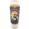 crigema Candela di preghiera a vasetto Novena 18 x 7 cm 100% Vegetale Combustione 9 giorni - 216 ore (San Padre Pio)