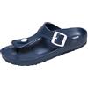 JOMIX Infradito Donna Piscina Spiaggia Ciabatte Donna Gomma Comode Casa Mare SD2225 SD8062 (Blu, 37)
