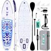 FunWater TIKI Tavola SUP Gonfiabile - Per Tutti i Livelli | Include Pagaia, Pompa, Zaino da Viaggio ISUP, Cordino di Sicurezza, e Pinne