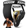 MADGON Jockstrap Uomo Vestibilità Perfetta - Sospensorio Uomo Ampia Libertà di Movimento - Conchiglia Muay Thai Massima Comodità - Vita Elasticizzata con Sacca Inclusa