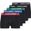 JACK & JONES Jack&Jones Junior JACHUEY Trunks 5 Pack Noos Jnr, Boxer a Pantaloncino Bambino, Electric Blue Lemonade/Pack:Black & Black & Black & Black,