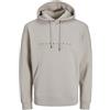 JACK & JONES Jjestar Jj Sweat Hood Noos Felpa con Cappuccio Uomo, Raggio di Luna, S