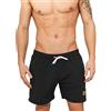 Urban Classics Block Swim Shorts, Pantaloncini da Bagno, Uomo, Blk/Darkcamo, S