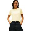 Tommy Hilfiger Donna T-Shirt Maniche Corte Logo Scollo Rotondo, Marrone (Hickory), XXS