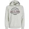 JACK & JONES Jack&Jones JJELOGO Felpa con Cappuccio 2 col 24/25 Noos, Oceanview, S