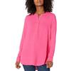 Amazon Essentials Camicetta in Tessuto a Maniche Lunghe Donna, Rosa Shocking, S