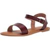 Amazon Essentials Sandali con Fibbia e Due Cinturini Donna, Bianco, 41.5 EU Larga