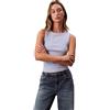 Calvin Klein A - Wvn LBL 2X2 CTTN Lv047C201G, Canotta, Donna, Viola (Casual Blue), M