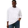 Tommy Hilfiger Uomo Maglietta Maniche Lunghe Stretch Slim Fit con Scollo Rotondo, Blu (Desert Sky), 5XL