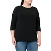 Only CARMAKOMA Donna Carlamour 3/4 Jrs Noos Top, Nero, XL-54