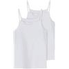 NAME IT Nkfstrap Top 2p Noos Mutande, Bianco, 134 Bambine e Ragazze