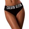 Calvin Klein Donna Slip Bikini Bikini con Fascia con Logo, Nero (Black), M