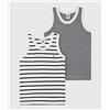 Petit Bateau A01DS, Canotta (Pacco da 2) Bambini e ragazzi, Variante 1, 2 anni