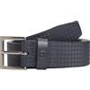 Tommy Hilfiger Uomo Cintura Soho Flag 3,5 cm Fibbia Quadrata, Blu (Space Blue), 105 cm