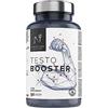NATNATURA Testosterone Uomo. Potenziatore di testosterone naturale. Aumenta forza, massa muscolare e rendimento sportivo. 90 capsule vegetali. Vegano e senza glutine.