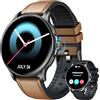 TAOLOON Orologio Smartwatch Uomo Smart Watch: 1.43" Intelligente Orologi con Chiamate Bluetooth Pressione Sanguigna SpO2 100+ Modalità Sport IP68 Impermeabile Contapassi Compatibile Tracker per iOS e Android