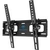 PERLESMITH Supporto TV Parete con Inclinazione Senza Attrezzi, Staffa TV Inclinabile da 26-65 Pollici Fino a 60 kg, Max VESA 400x400 mm