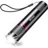 Blukar Torcia LED Ricaricabile, Super Luminoso Torcia Elettrica, 4 Modalità di Illuminazione, Alta Potente, Zoomabile, Portatile per Campeggio/Escursionismo/Emergenza/Interruzione di Corrente
